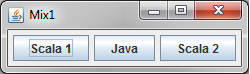 Fenster mit Java und Scala Swing GUI Komponenten