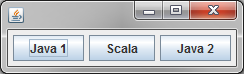 Fenster mit Scala und Java Swing GUI Komponenten