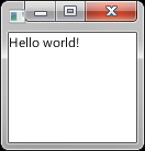 FXML Hello world
